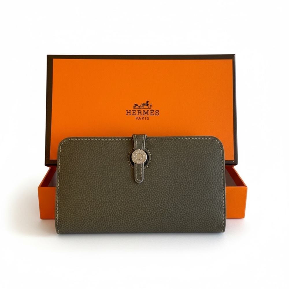 🆕 Luxury “HERMES” Style Dogon Compact wallet 🆕 - Picture 2 of 7